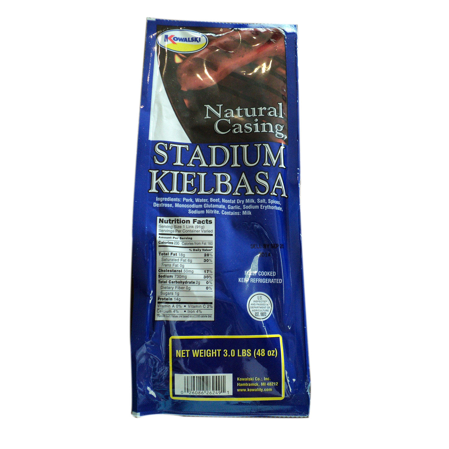 Kowalski Stadium Kielbasa - 3 lbs.