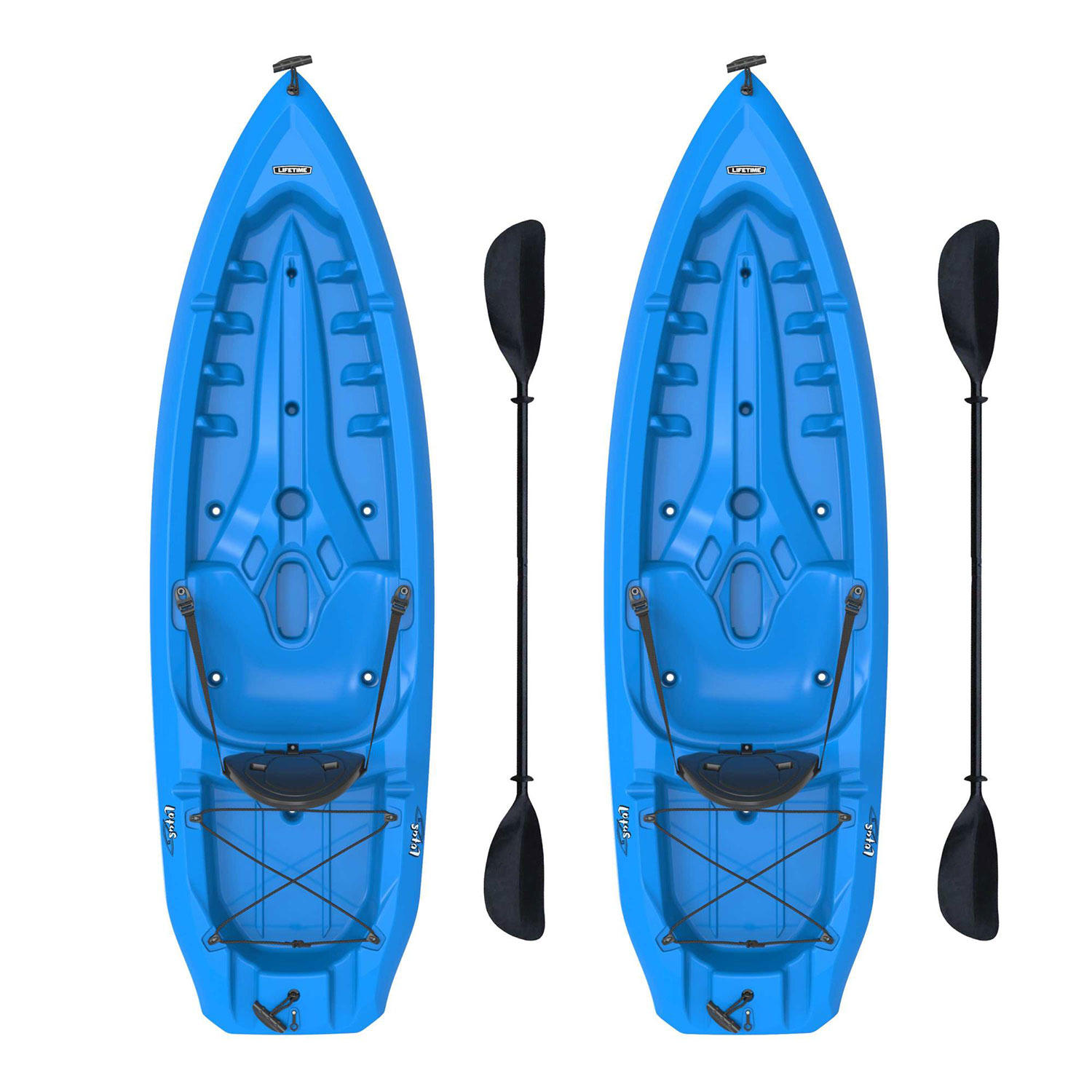 Lifetime Lotus 80 Sit-On-Top Kayak - 2 Pack (Paddles Included)