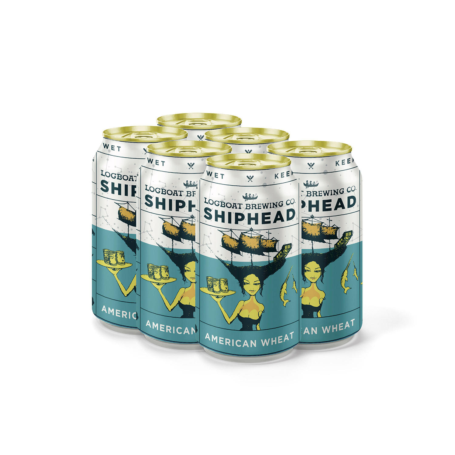 Logboat Brewing Co. Shiphead Ginger Wheat Ale Beer, 12 fl. oz. can, 6 pk.