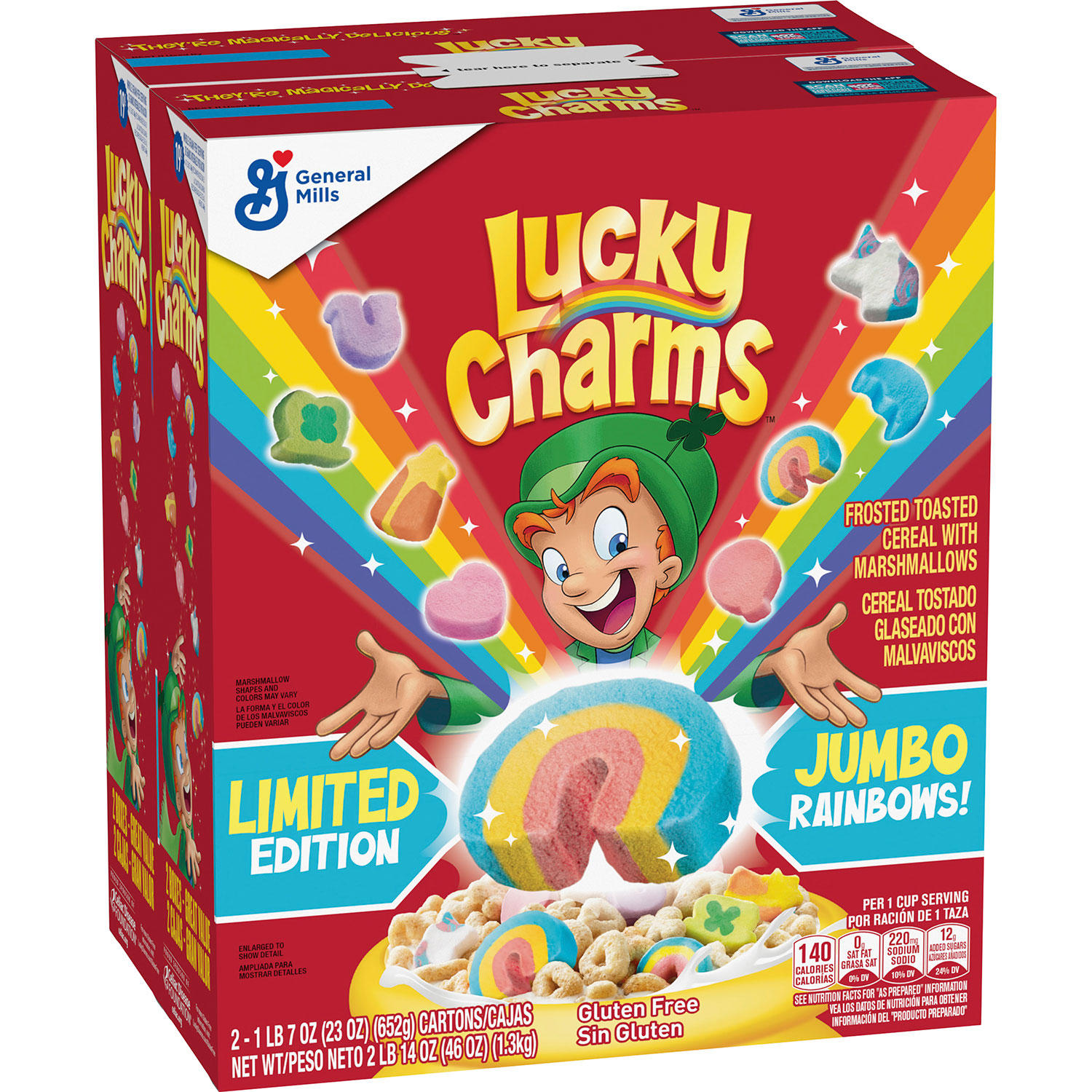 Lucky Charms with Marshmallows, 46 oz.