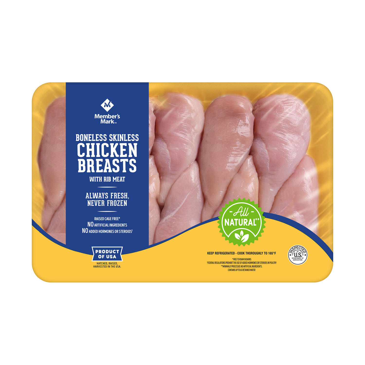 Member's Mark Boneless Skinless Chicken Breasts (Priced Per Pound)