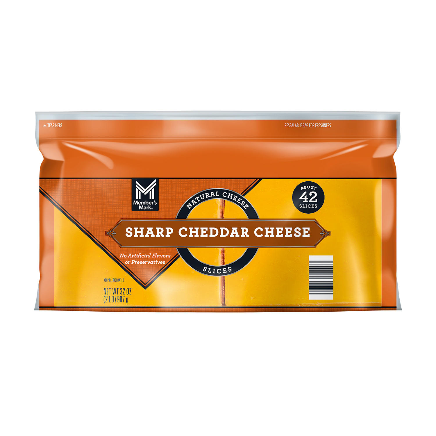 Member's Mark Sliced Sharp Cheddar Cheese (2 lbs.)