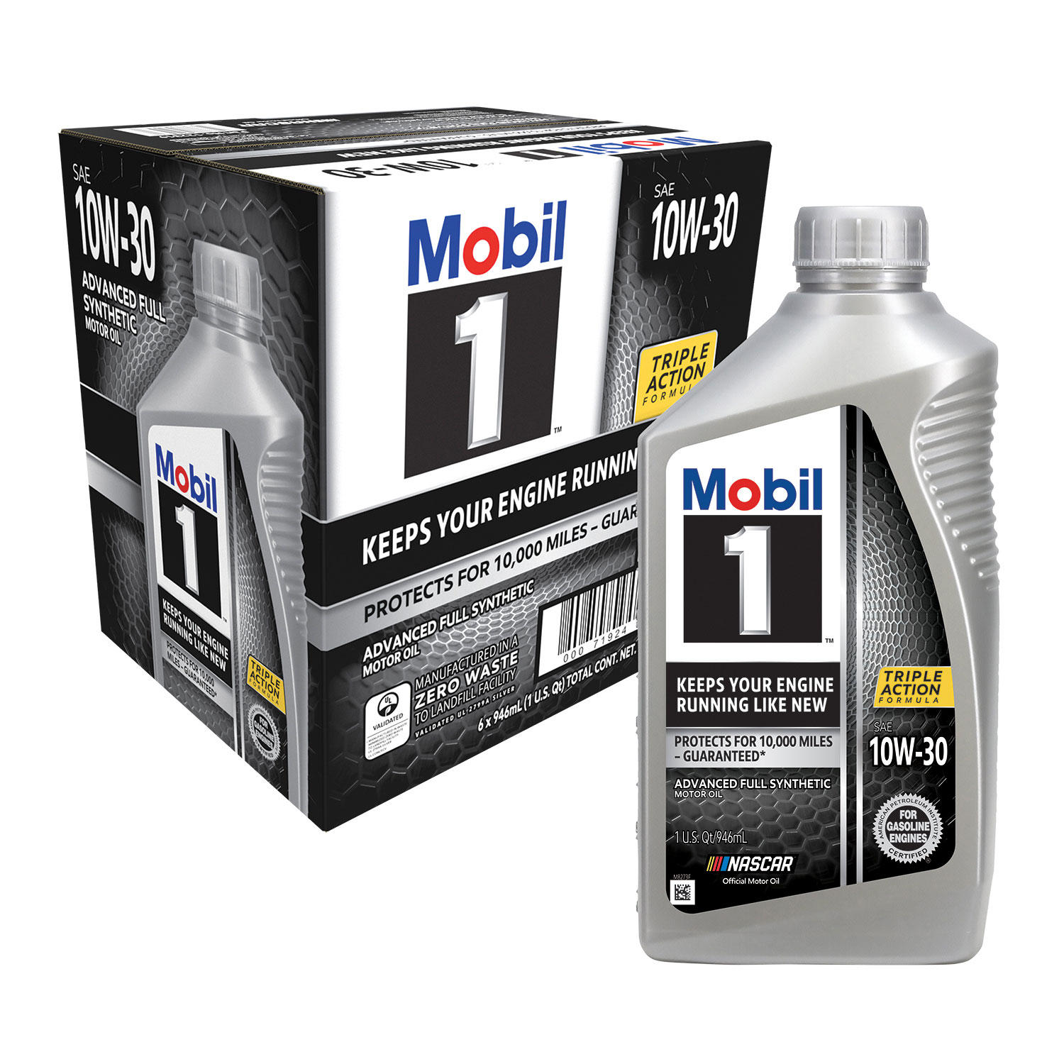 Mobil 1 - 10W-30 Motor Oil - 1 qt. Bottles - 6 pk.