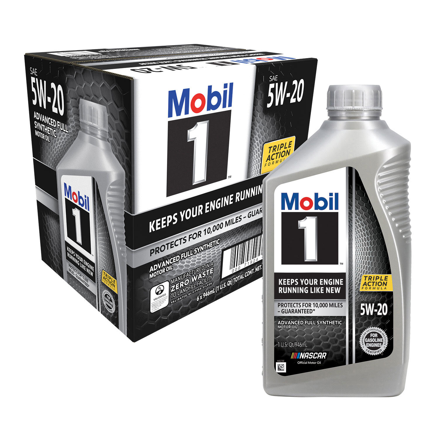 Mobil 1 5W-20 - Motor Oil - 1 qt. bottles - 6 pk.
