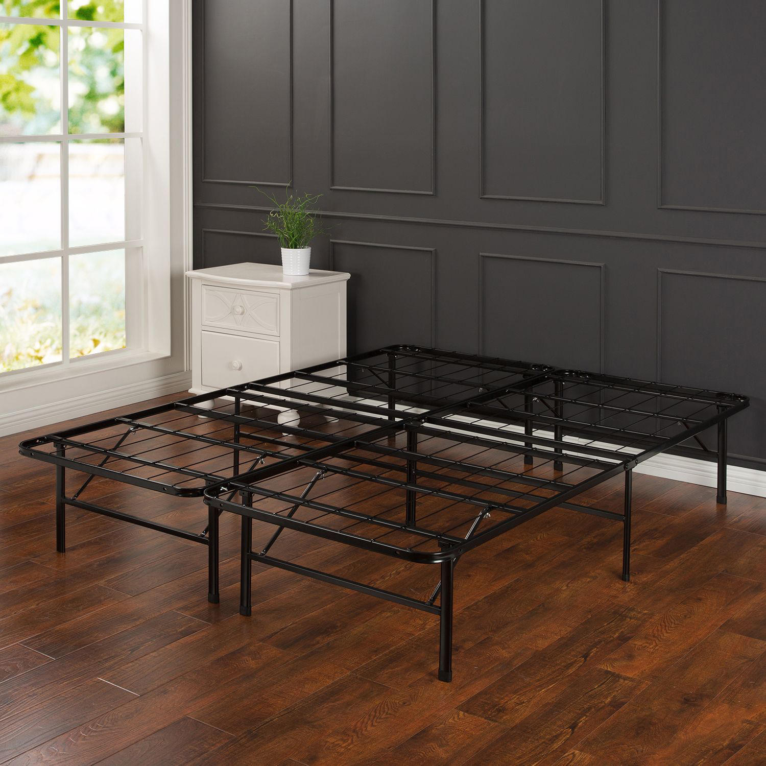 Night Therapy Smart Base Steel Bed Frame Queen Foundation:- Queen