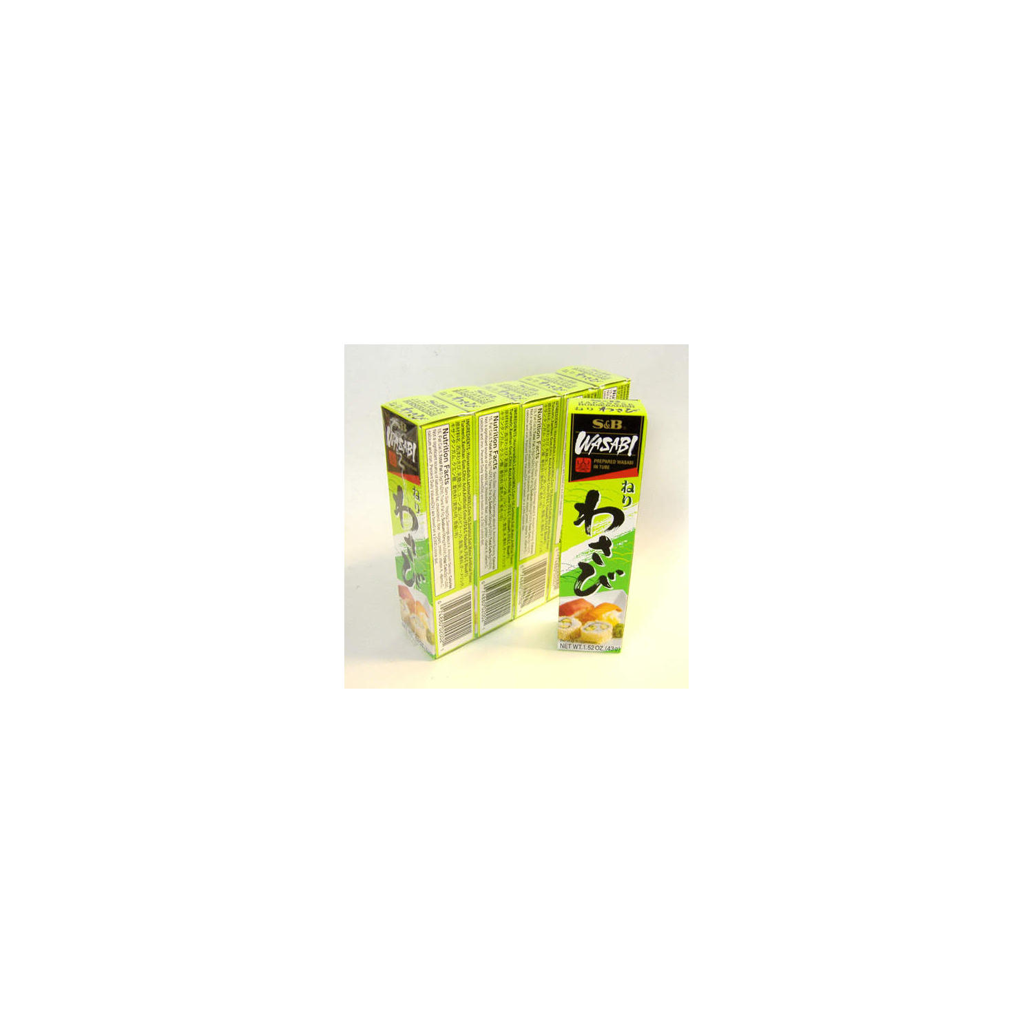S & B Wasabi in Tube, 1.52 oz., 5 pk.