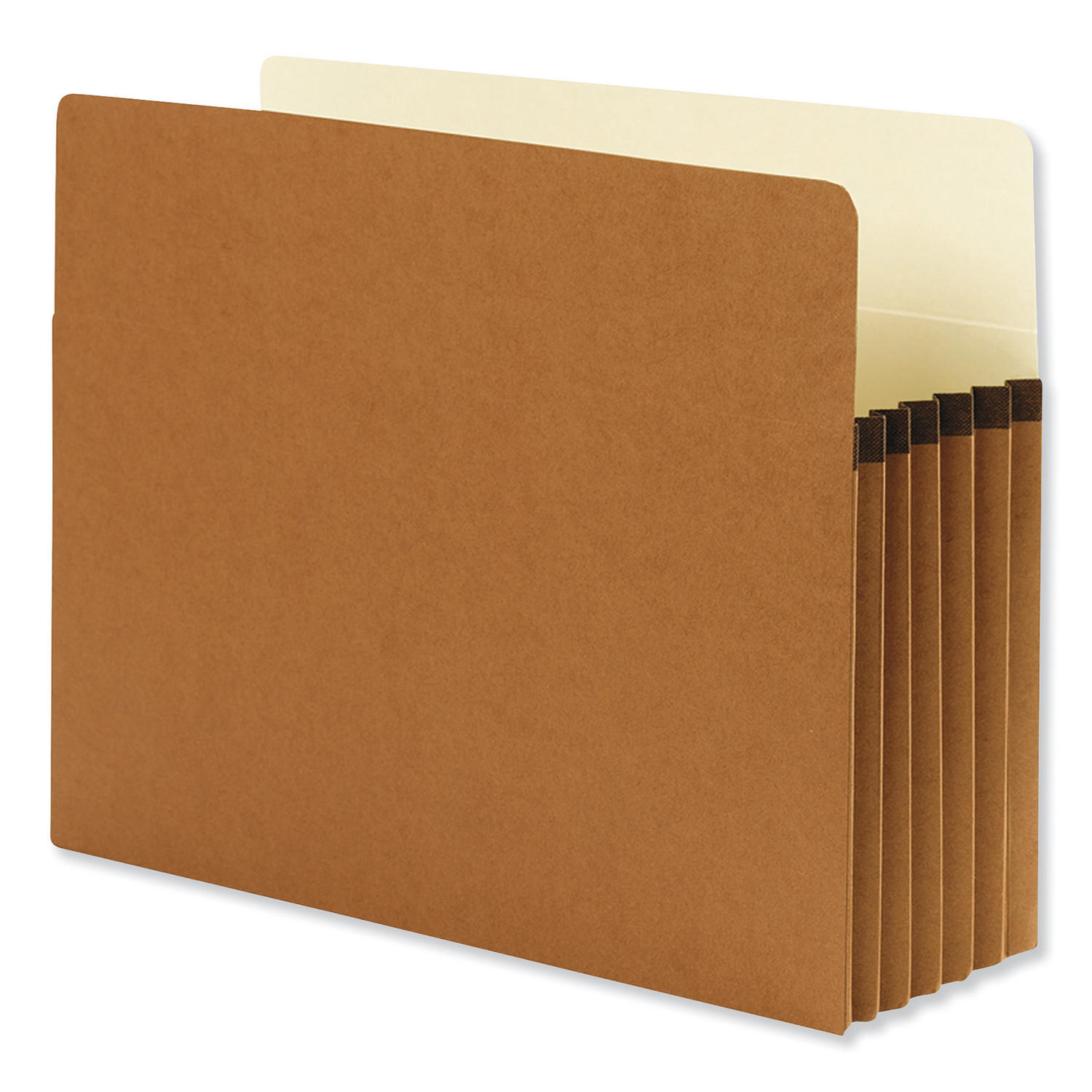 Smead 5 1/4" Straight Tab Accordion Expansion File Pocket, Redrope (Letter)