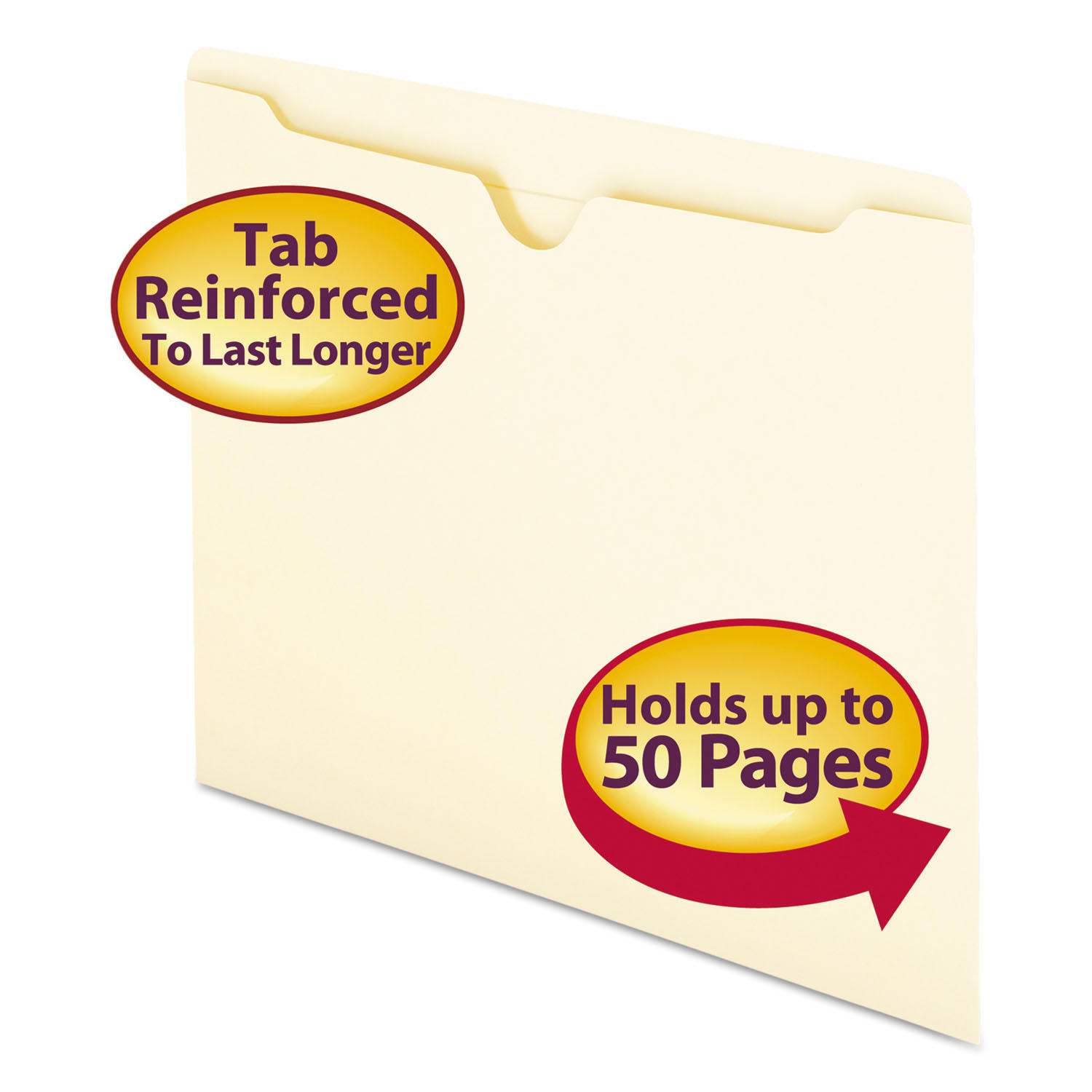 Smead Double-Ply File Jackets, Manila (Letter)