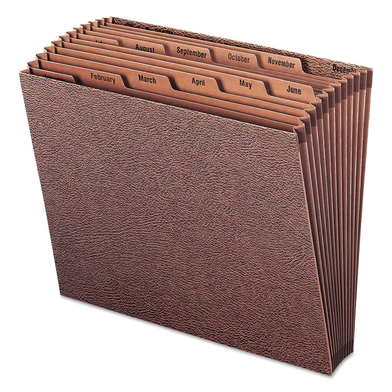 Smead Open Monthly 12 Pocket Accodion Expanding File, Redrope (Letter)