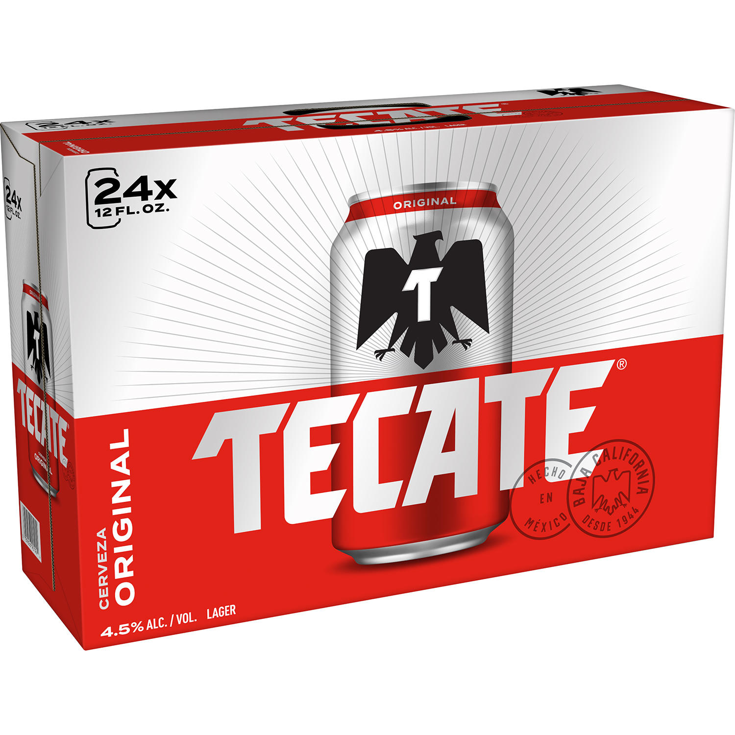 Tecate Original Mexican Lager Beer (12 fl. oz. can, 24 pk.)