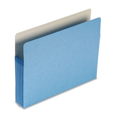 73235 5 1/4 Expansion Colored File Pocket Straight Tab Letter Blue