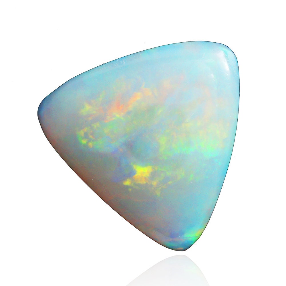 Australian Solid Crystal Opal 0.60Ct Triangle Cabochon From Lightning Ridge | Natural Untreated Gemstone For Jewelry 1967M002