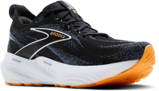 Brooks Glycerin 22 Road Running Shoes - Men's Black/Country Blue/Orange Pop 11.5 US/Medium