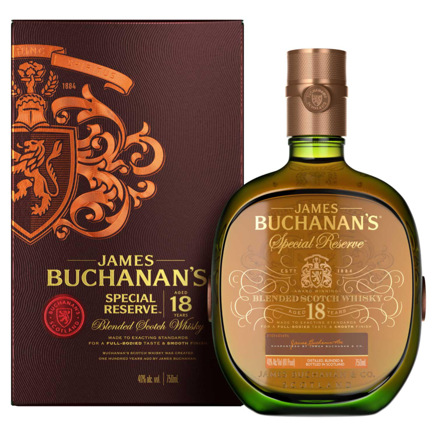 Buchanan's Special Reserve 18 Year Old Blended Scotch Whisky (750 ml)