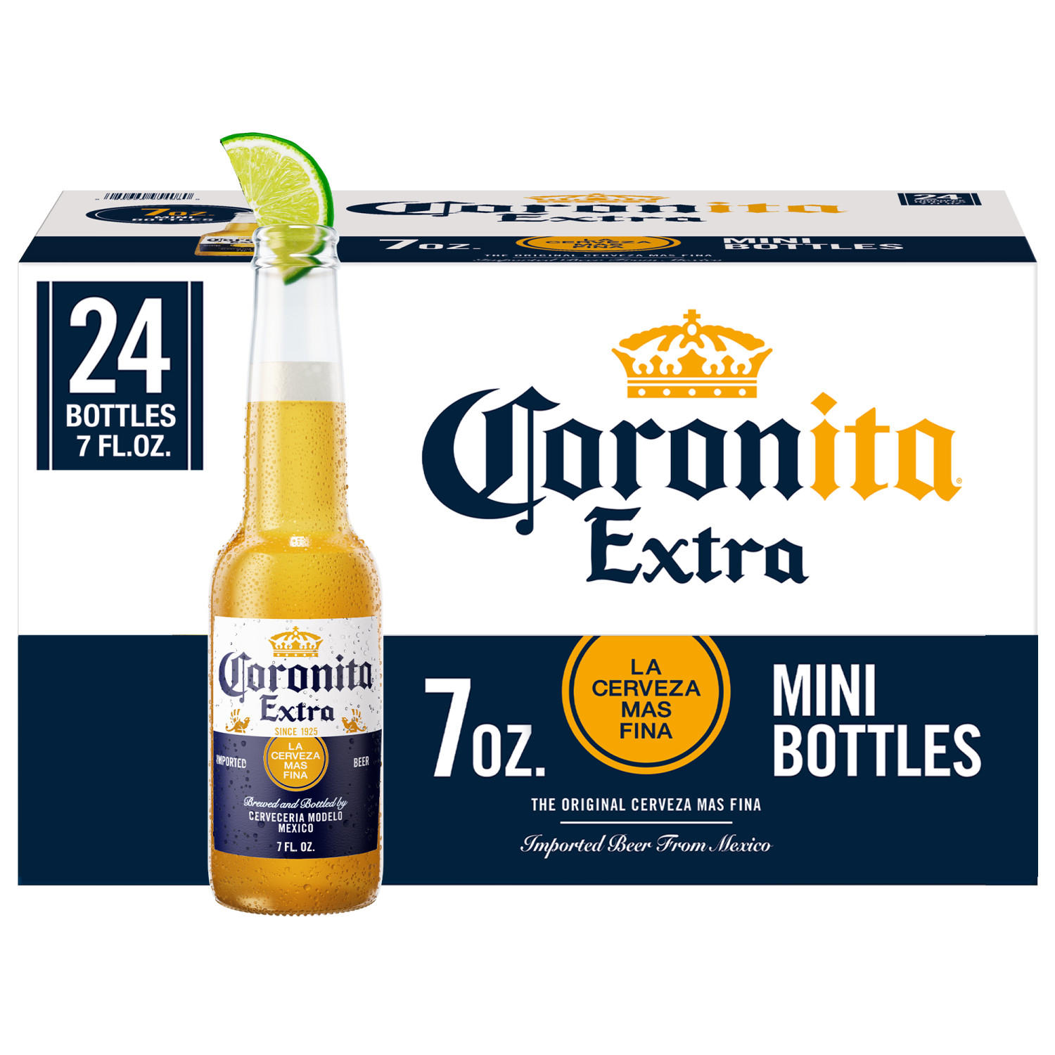 Corona Extra Coronita Mexican Lager Beer, 7 fl. oz. bottle, 24 pk.