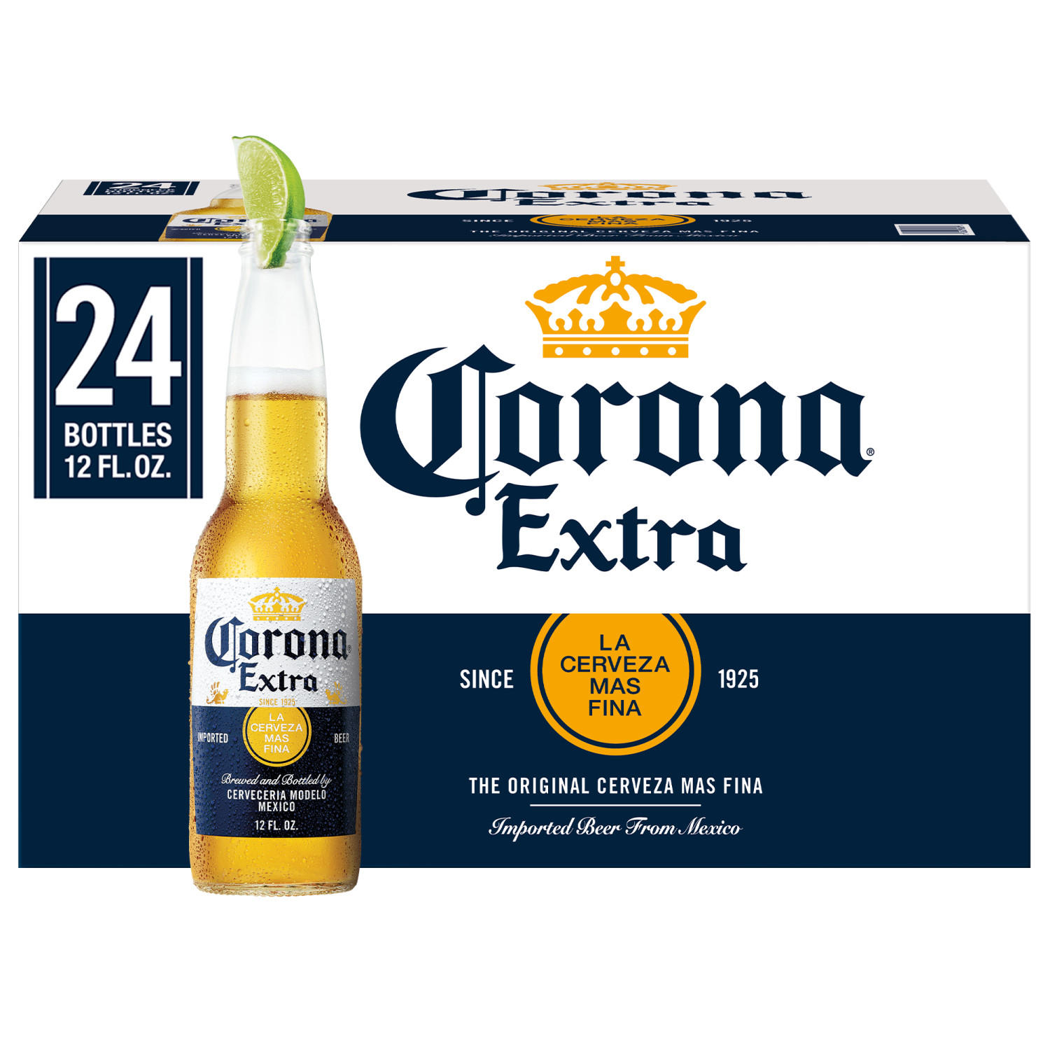 Corona Extra Mexican Lager Beer, 12 fl. oz. bottle, 24 pk.