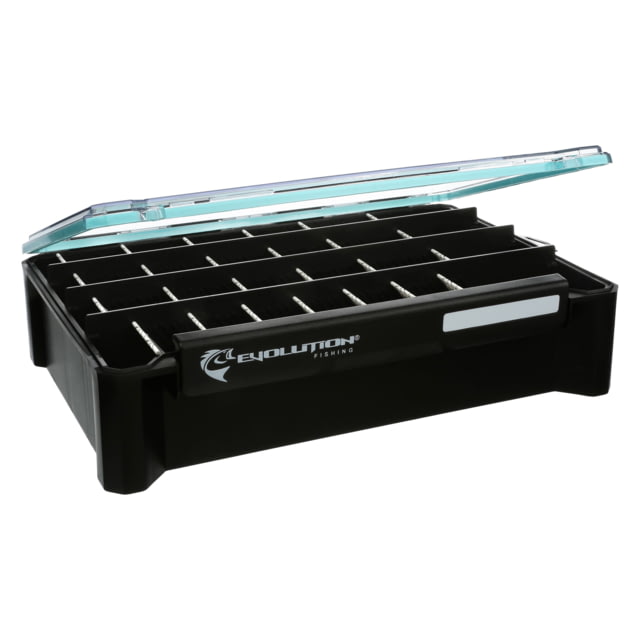 Evolution Outdoor Ballistix Hangr 3.7D Black clear 3700 sz tackle tray