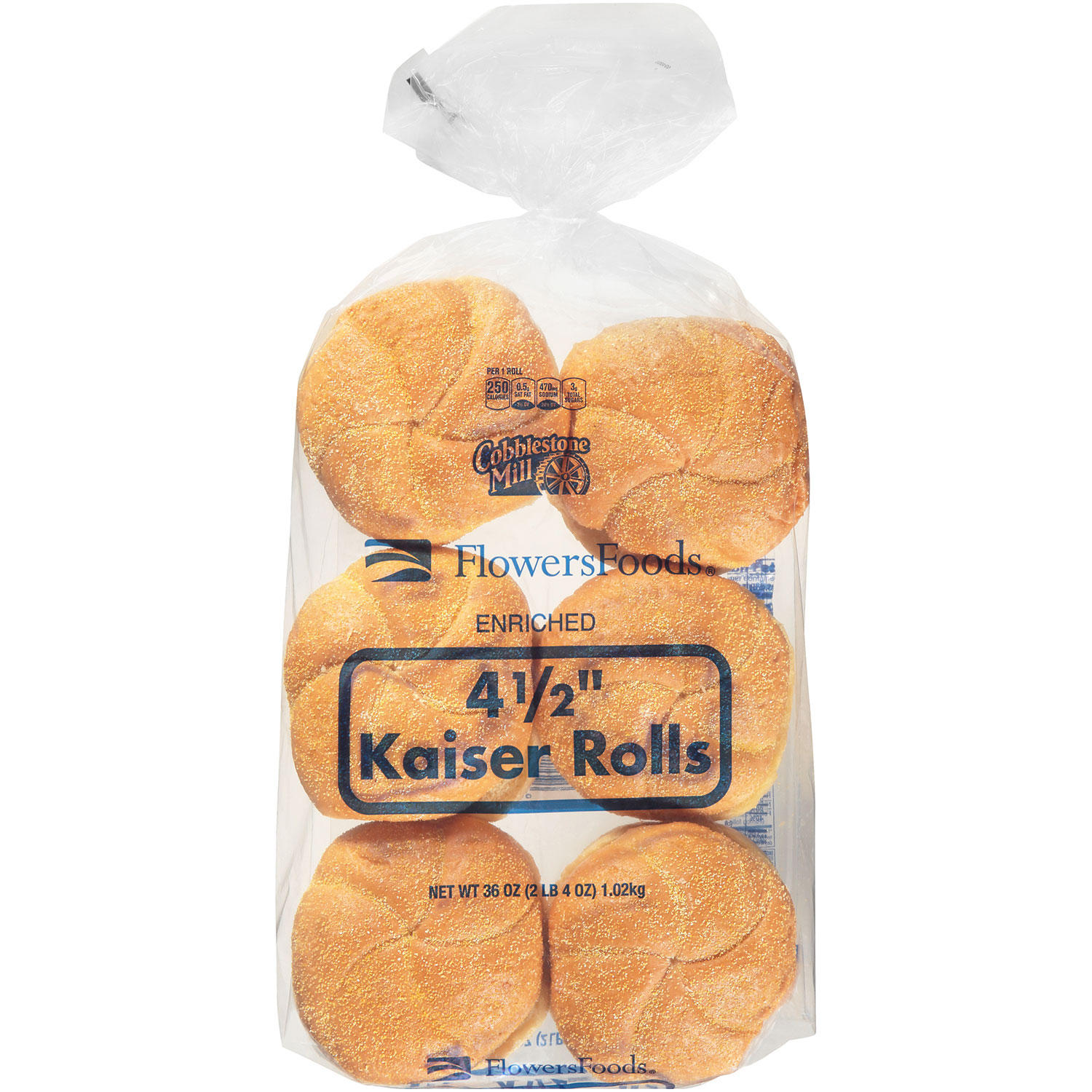 Flowers Foods Kaiser Hamburger Buns (36 oz.)