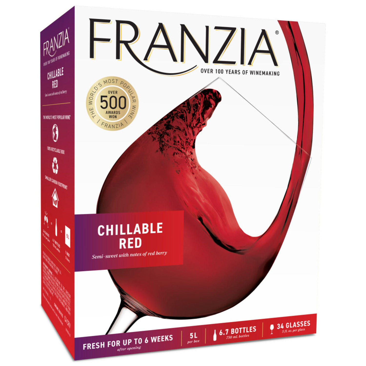 Franzia Chillable Red Red Wine (5 L box)