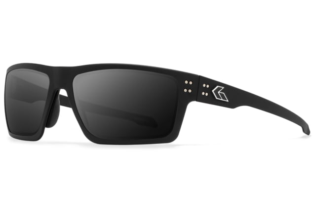 Gatorz Sentix Glasses Black/Silver Logo/Smoke Medium