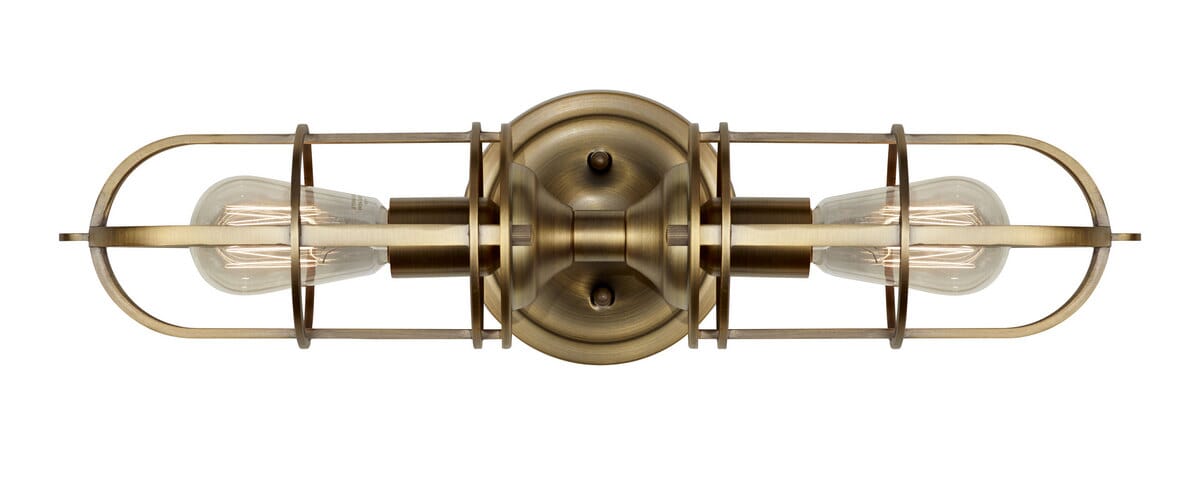 Generation Lighting Urban Renewal 2-Light Dark Antique Brass Wall Sconce