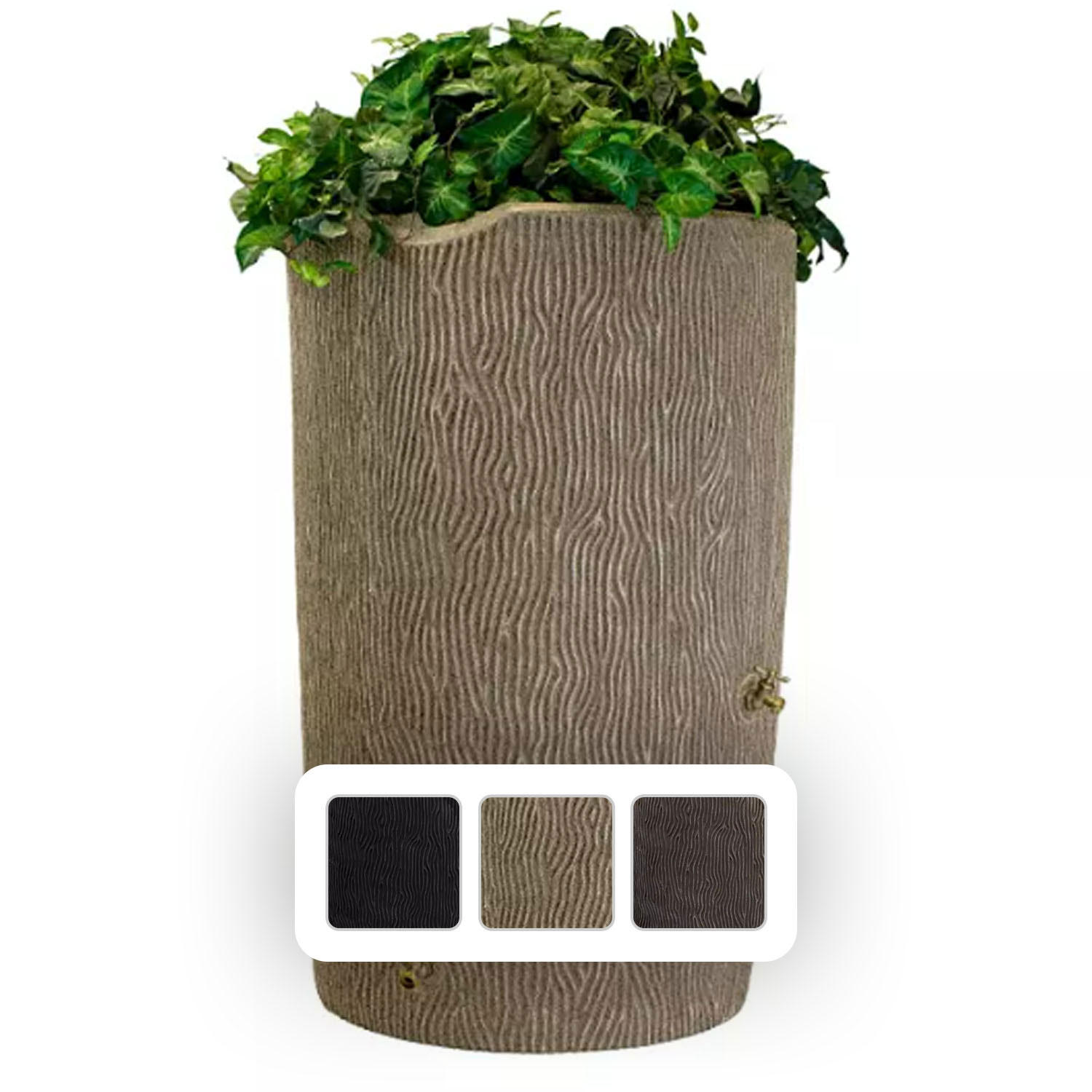 Impressions Bark 90 Gallon Rain Saver - Sandstone:- Sandstone