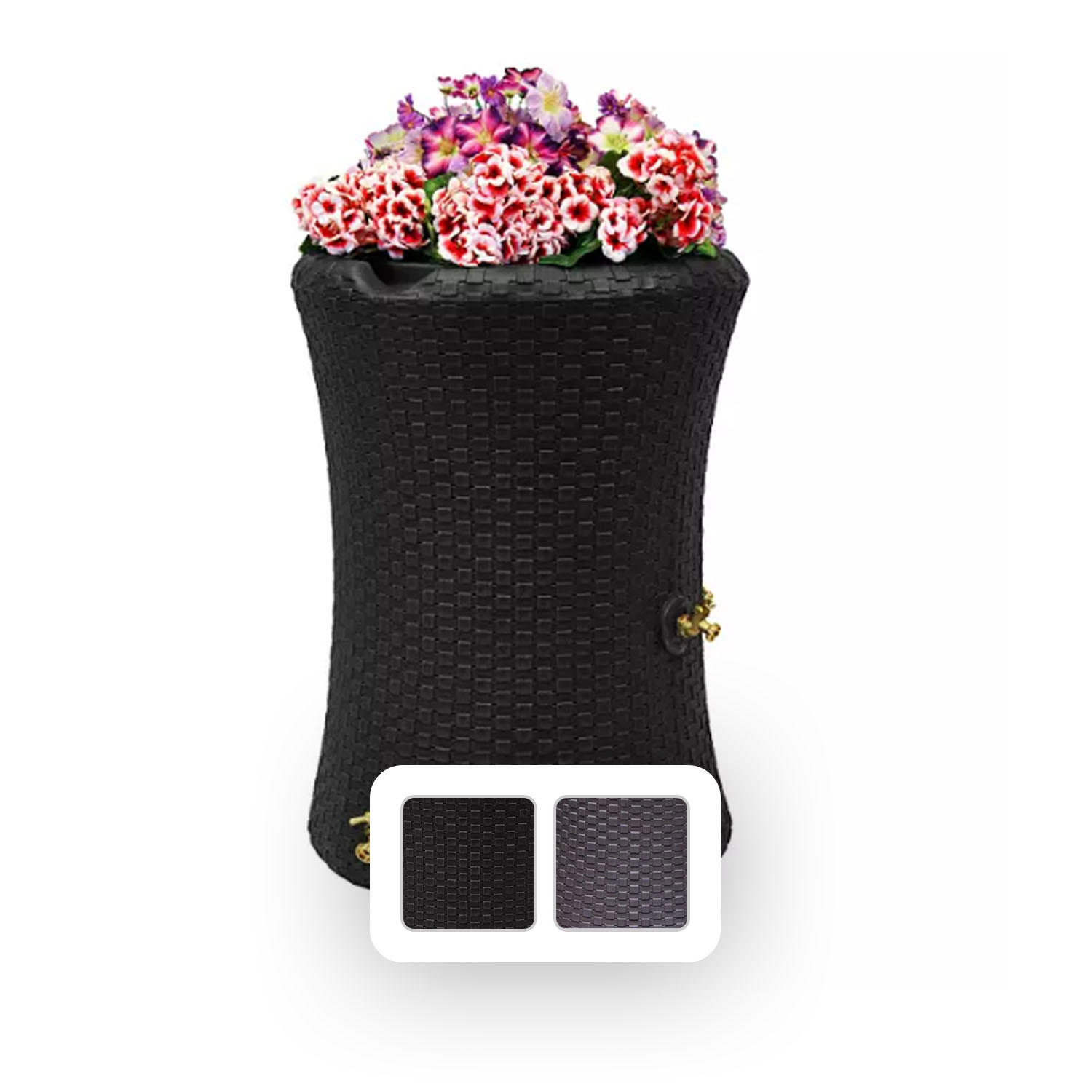 Impressions Nantucket 50 Gallon Rain Saver - Black:- Black
