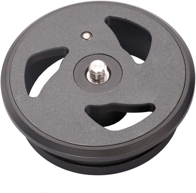Leofoto 3/8'' Flat Top Plate Adapter for 75mm Bowl Black