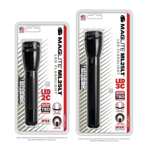 Maglite Ml25lt C-cell Led Flashlight Black