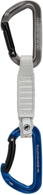 Mammut Workhorse Keylock 12 cm Quickdraw Straight Gate/Bent Gate Key Lock Grey-Blue 12 cm