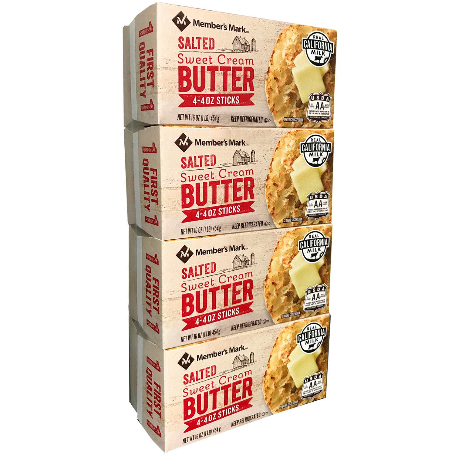 Member's Mark Salted Sweet Cream Butter (4 Pounds)