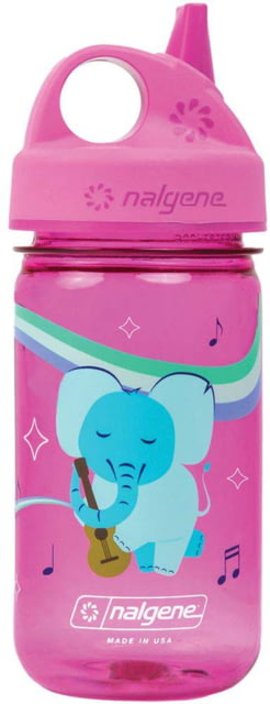 Nalgene Kid's Grip-N-Gulp Sustain Water Bottle 12 oz Musical Elephant 12oz