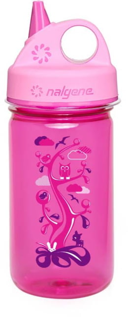 Nalgene Kid's Grip-N-Gulp Sustain Water Bottle 12 oz Woodland 12oz
