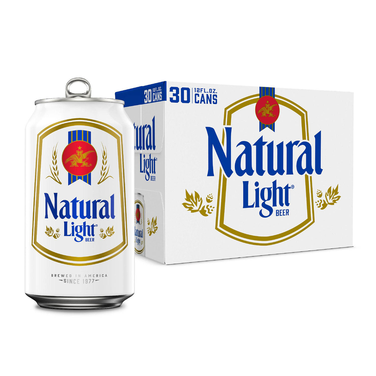 Natural Light Lager Beer, 12 fl. oz. can, 30 pk.
