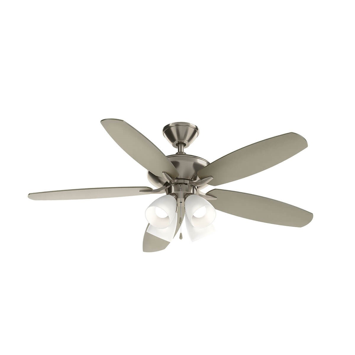 Renew Premier 4-Light Indoor Ceiling Fan in Brushed Stainless Steel