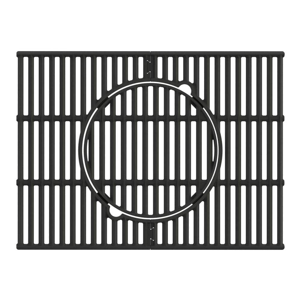 17.7 in x 24 in. Rectangle Multifunctional Porcelain-Coated Cast Iron Grilling Grate