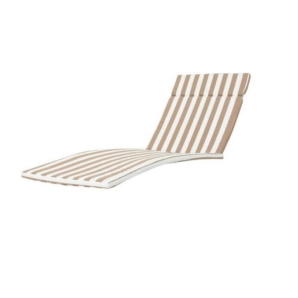 27.5 x 30.25 1-Piece Outdoor Chaise Lounge Cushion (without Chaise Lounge) in Brown