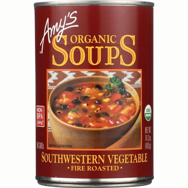 Amy's Kitchen Organic Soup Fire Roasted Southwestern Vegetable | 14.3 oz Can