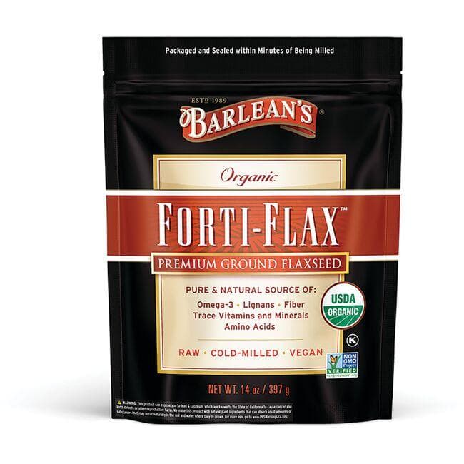 Barlean's Organic Forti-Flax Premium Ground Flaxseed | 14 oz Package