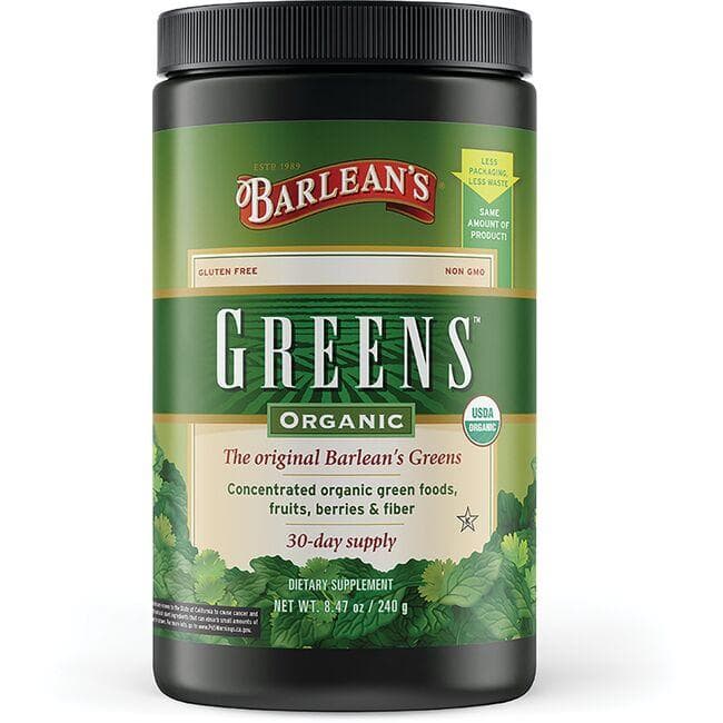Barlean's Organic Greens Supplement Vitamin | 8.47 oz Powder
