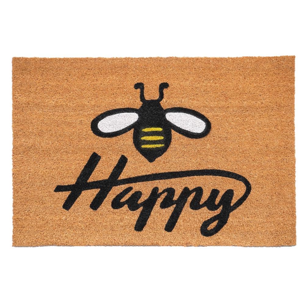 Bee Happy Doormat 24" x 36"