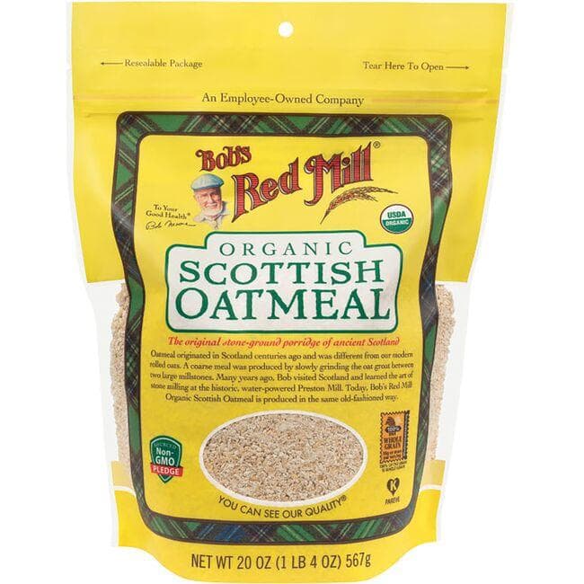 Bob's Red Mill Organic Scottish Oatmeal | 20 oz Package