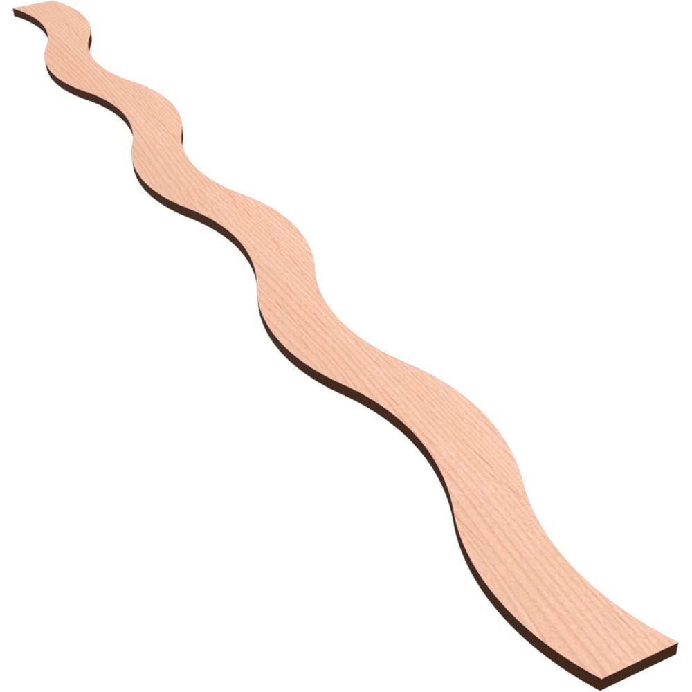 Brazos 47 in. H x 0.375 in. W Slatwall Panels in Alder 22-Pack