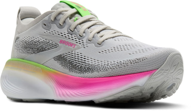 Brooks Adrenaline GTS 25 Road Running Shoes - Women's Oyster/Pink/Green 7 1B