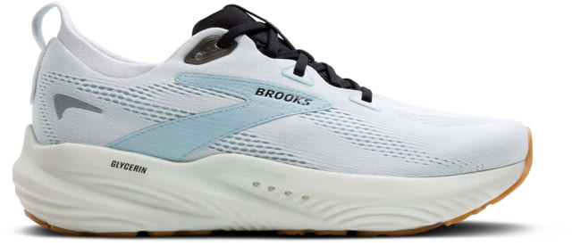 Brooks Glycerin 22 Road Running Shoes - Men's Bright White/Winter Sky/Black 12.0 US/Medium
