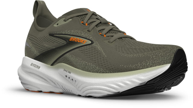 Brooks Glycerin 22 Road Running Shoes - Men's Dusty Olive/Tea/Orange 10 1D