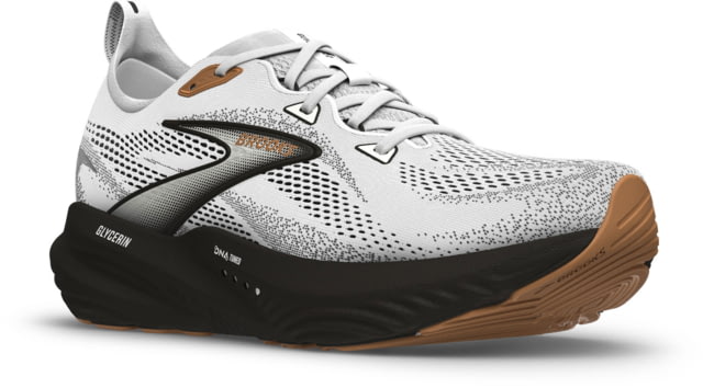 Brooks Glycerin 22 Road Running Shoes - Men's White/Grey/Black 8.5 1D