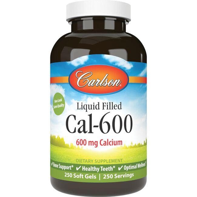Carlson Liquid Filled Cal-600 Vitamin | 600 mg | 250 Soft Gels