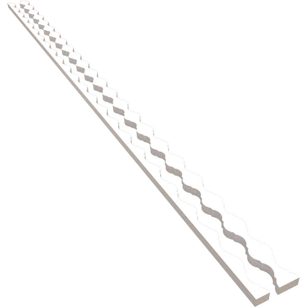 Casablanca 94 in. H x 1 in. W Slatwall Panels in PVC 31-Pack