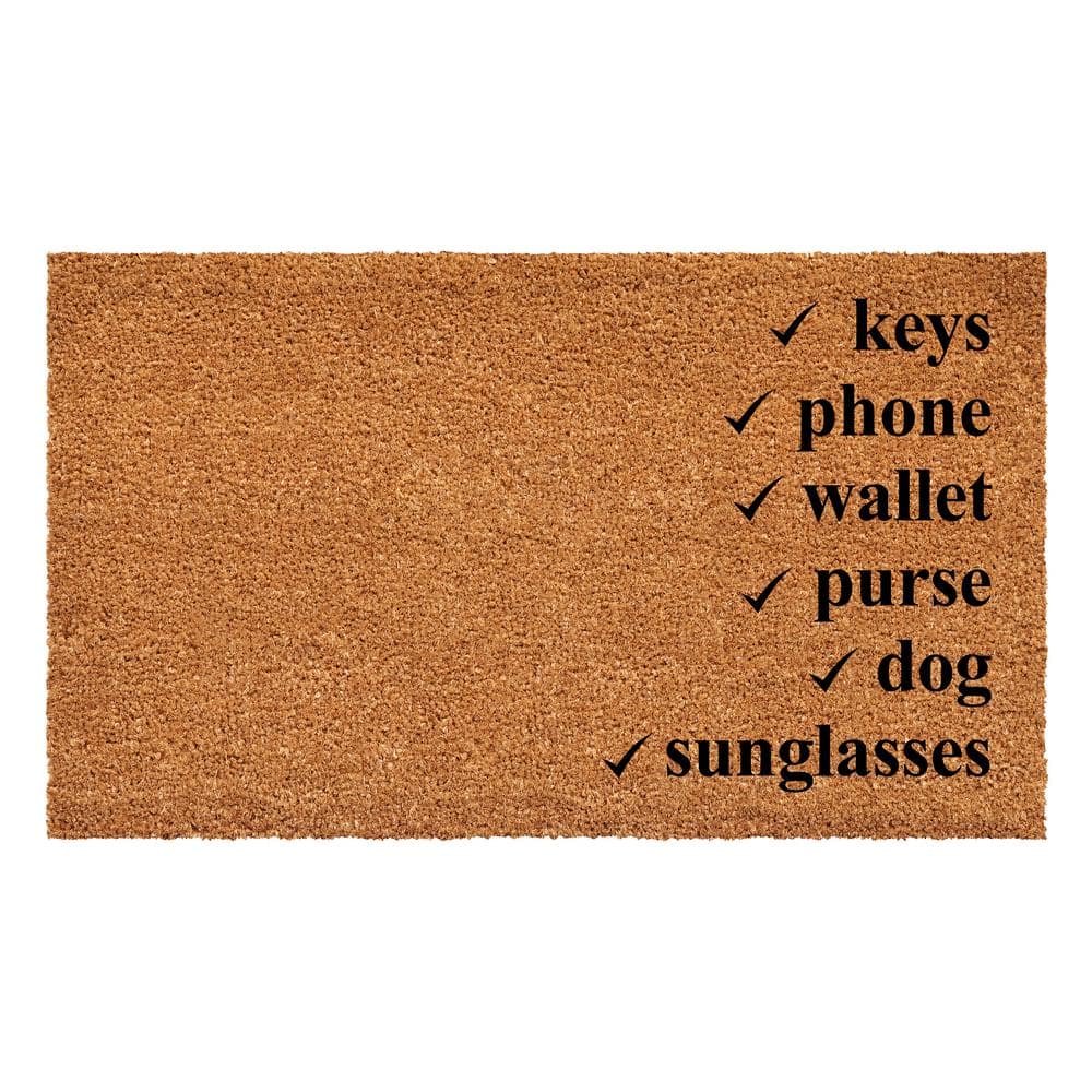 Checklist Doormat, 17" x 29"